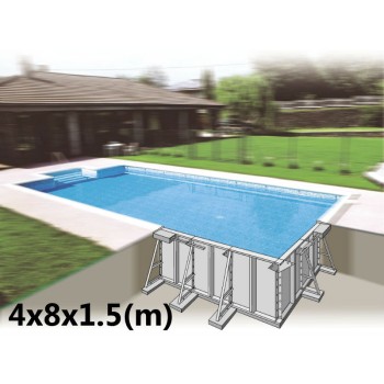 προκατ πισινα SKYPOOL με panel  8x4x1.5 (m)