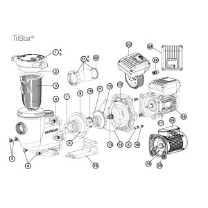 ανταλλακτικα αντλιας TRISTAR HAYWARD