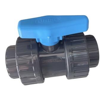 βανα PVC16atm Ball Valve με 2 ρακορ