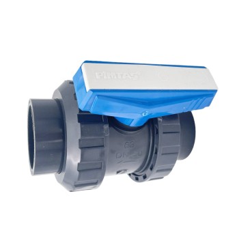 βανα PVC16atm Ball Valve με 2 ρακορ PIMPTAS